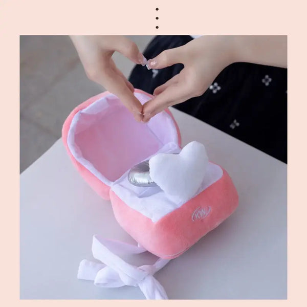 Couple Confession Ring Love Big Diamond Ring Doll Plush Ring Box Nexellus