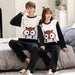 Couple Men & Women Spring, Autumn Coral Plush Nightwear Nexellus