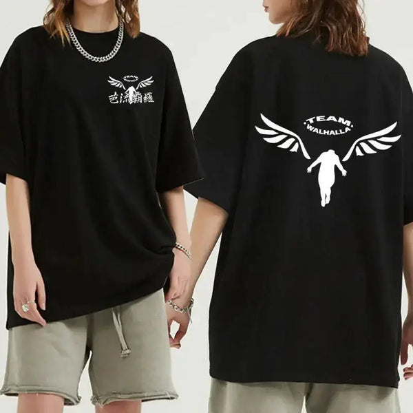 Couple student round neck short sleeve t-shirt anime camis Nexellus