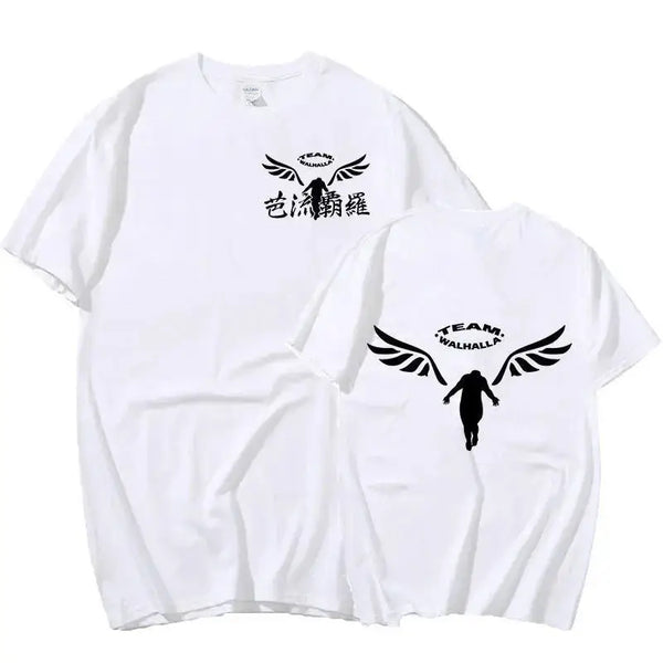 Couple student round neck short sleeve t-shirt anime camis Nexellus