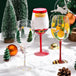 Creative christmas tree glass red wine glass snowman goblet hand Nexellus