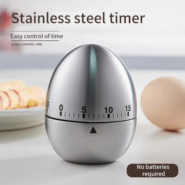 Creative stainless steel kitchen timer egg apple timer mechanical Nexellus