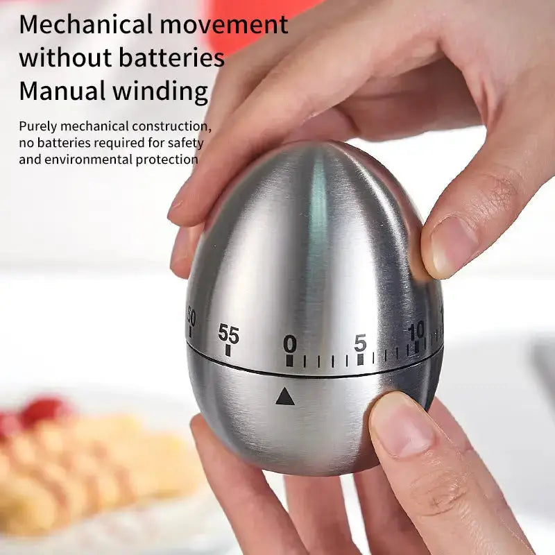 Creative stainless steel kitchen timer egg apple timer mechanical Nexellus