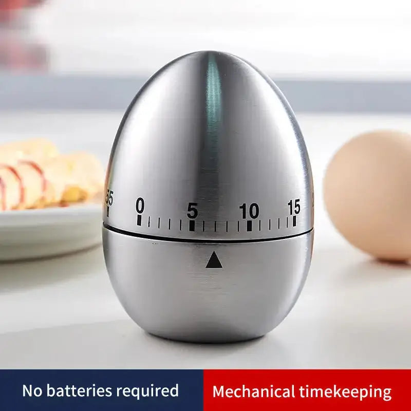 Creative stainless steel kitchen timer egg apple timer mechanical Nexellus