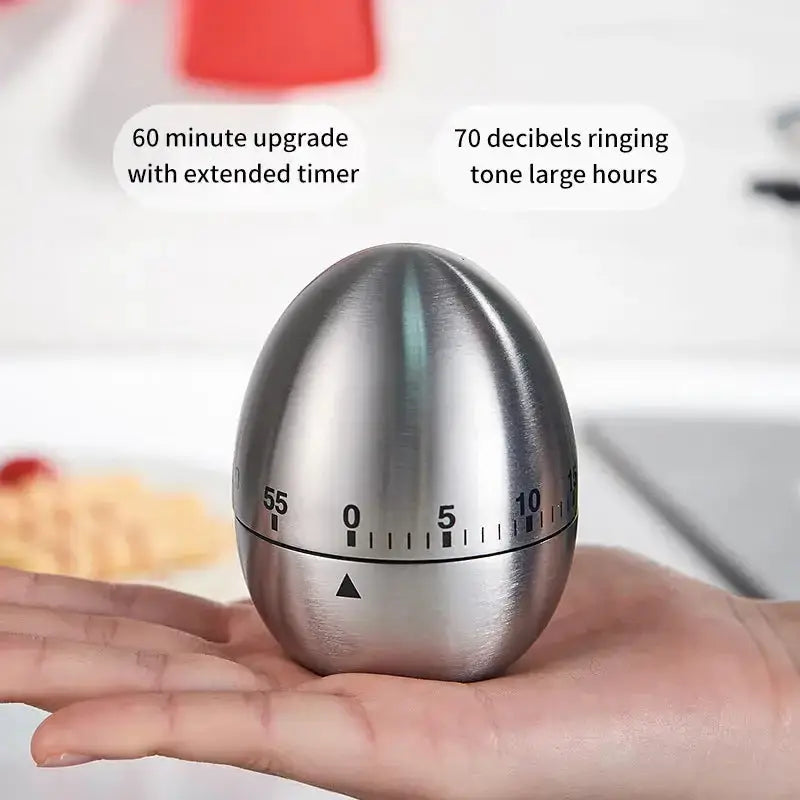 Creative stainless steel kitchen timer egg apple timer mechanical Nexellus