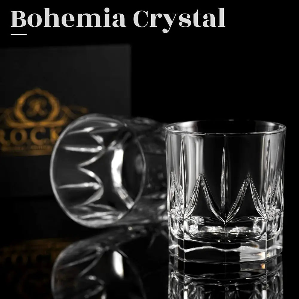 Crystal whiskey glasses - set of 2 imperial glass tumblers