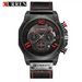 Curren quartz watches men leather wrist watch Nexellus