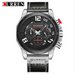 Curren quartz watches men leather wrist watch Nexellus