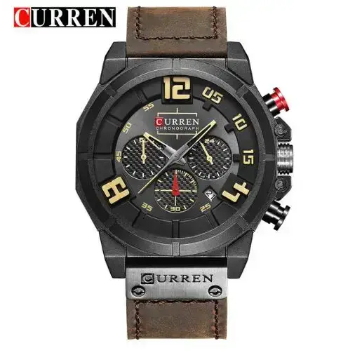 Curren quartz watches men leather wrist watch Nexellus