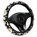 Cute daisy flower car interior decoration knitted steering wheel cover Nexellus