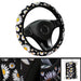 Cute daisy flower car interior decoration knitted steering wheel cover Nexellus