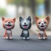 Cute doll decorations in the car, resin bobblehead dog animal bulldog, Nexellus