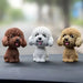 Cute doll decorations in the car, resin bobblehead dog animal bulldog, Nexellus