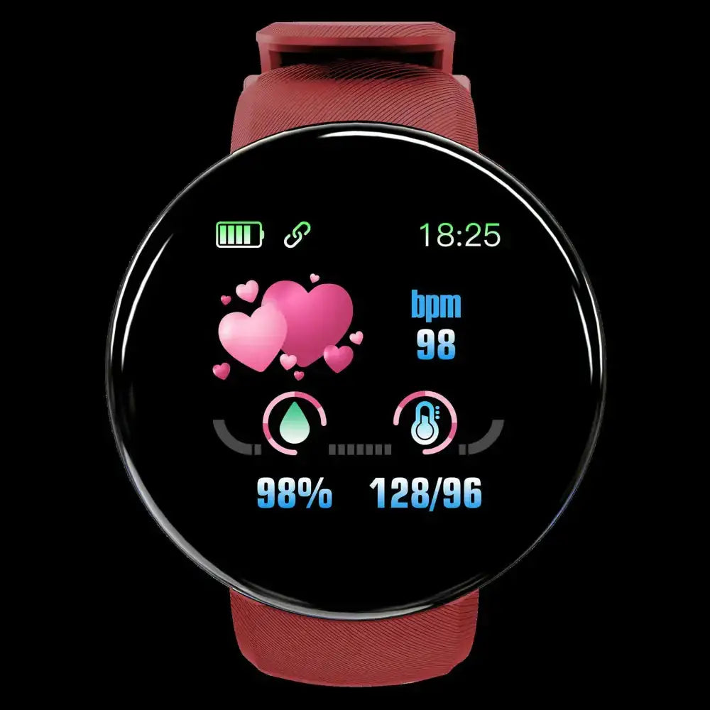 D18 smart bracelet color round screen heart rate blood pressure sleep Nexellus