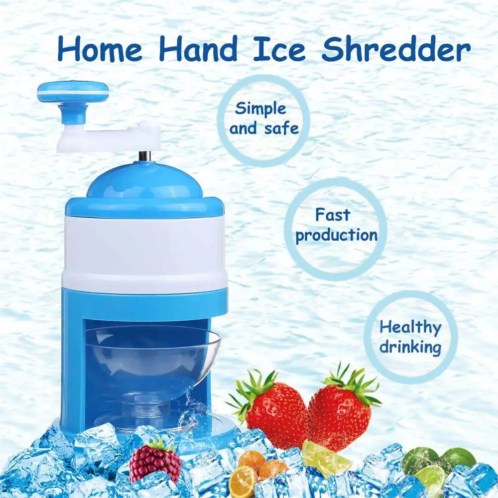 Mini máquina de hielo raspado para batidos, manual de cocina para el hogar