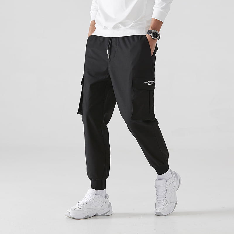 Casual pants boys basketball pants gray guard pants plus