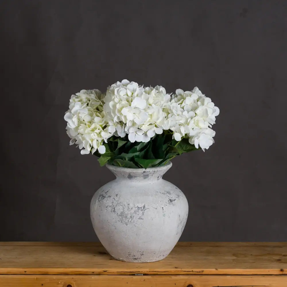 Darcy antique white vase - Vases