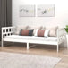 Day bed white solid wood pine 90x200 cm Nexellus