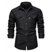 Denim non-iron shirt men's casual solid colour non-iron men's Nexellus