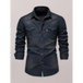 Denim non-iron shirt men's casual solid colour non-iron men's Nexellus