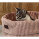 Designed by lotte cat basket ribbed pink 50x35 cm - Pink