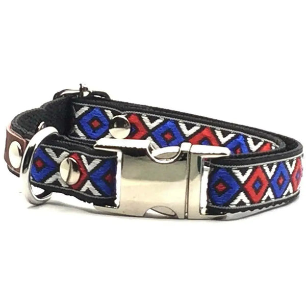 Designer cotton dog collars - Large Collar Only (38-60cm)