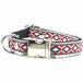 Designer engraved cotton dog collar no.19s - Large Collar