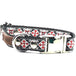 Designer handmade cotton dog collar no.12s - Large Collar