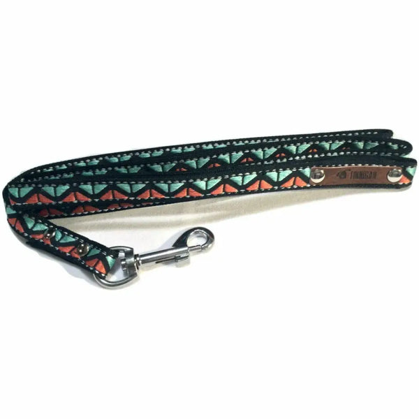 Designer handmade cotton dog collar - Small Lead Only (6ft)