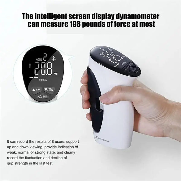 Digital Electric Hand Gripper Dynamometer Counting Measurement Meter Auto Capturing Power Nexellus