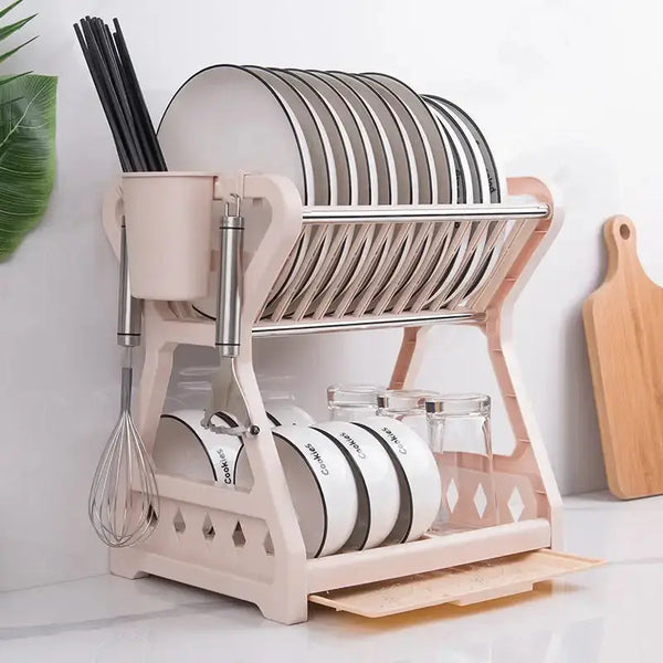 Dish rack kitchen storage table chopsticks rack multi-functional drain Nexellus