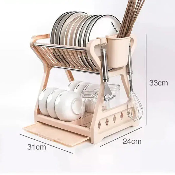 Dish rack kitchen storage table chopsticks rack multi-functional drain Nexellus