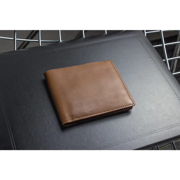 Double bifold wallet - Brown