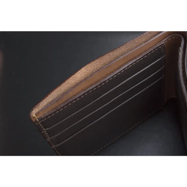 Double bifold wallet - Brown