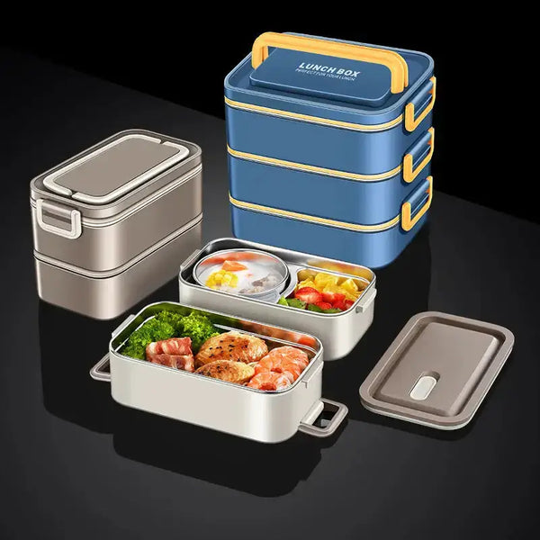 Double-layer water-free thermal insulation lunch box lunch box lunch Nexellus