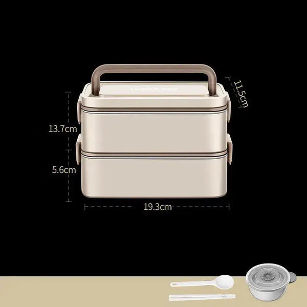 Double-layer water-free thermal insulation lunch box lunch box lunch Nexellus