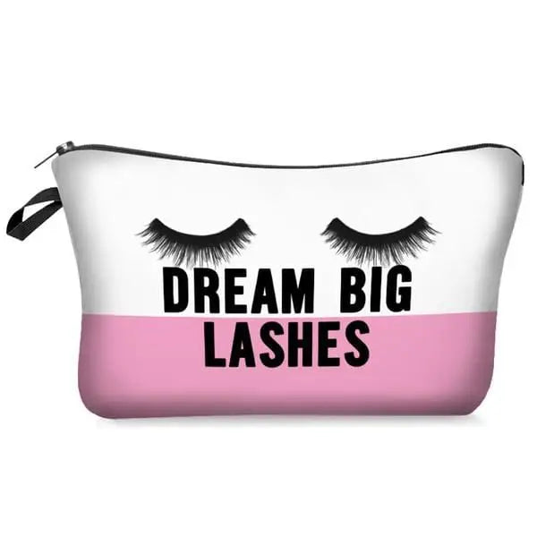 Dream Big Lashses Cosmetic Bag for Travel - Nexellus