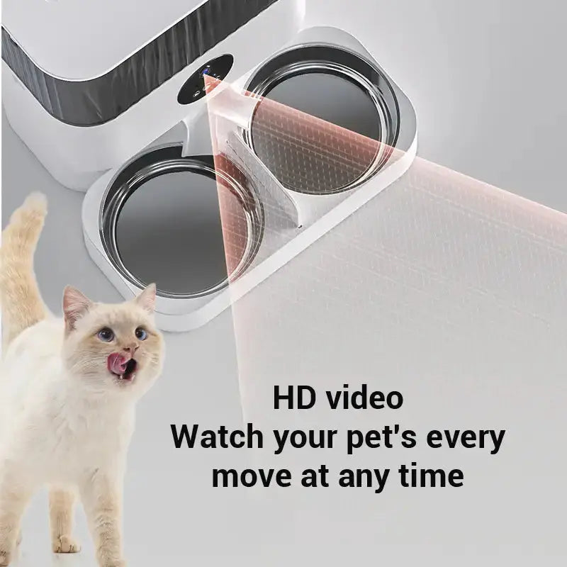 Dudu new automatic pet feeder cat food dog food timing cat self Nexellus