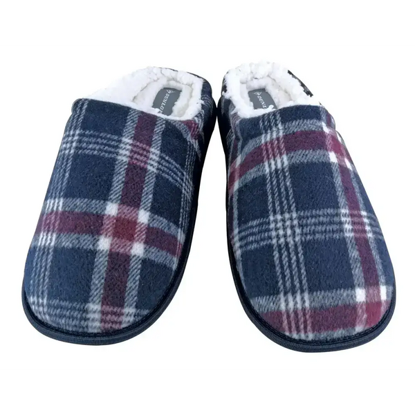 Dunlop - mens slippers - checkered 7179 (11 uk / navy) Nexellus