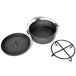 Dutch oven set 9pcs - Black