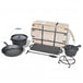 Dutch oven set 9pcs - Black