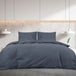 Duvet cover set anthracite 140x200 cm light-weight microfiber Nexellus