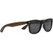 Ebony wood classic style sunglasses with black polarized