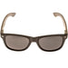 Ebony wood classic style sunglasses with black polarized