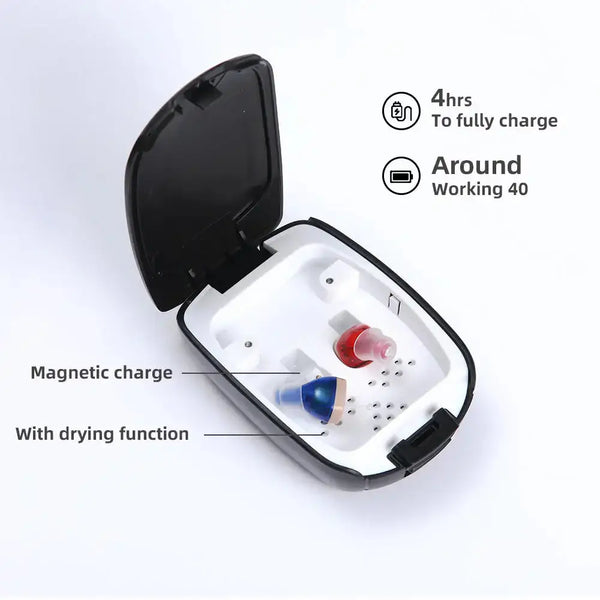 Elderly hearing aids invisible charging hearing aid cic sound Nexellus