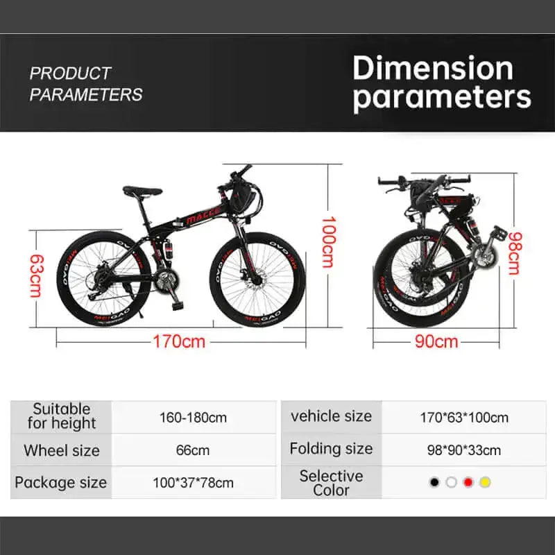 Electric Bike With 48v Battery, Durable Battery Life High Quality Bike Nexellus