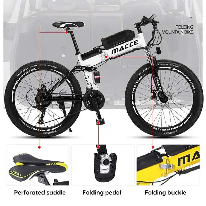 Electric Bike With 48v Battery, Durable Battery Life High Quality Bike Nexellus