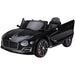 Electric ride-on car w/ led lights music parental remote control black Nexellus