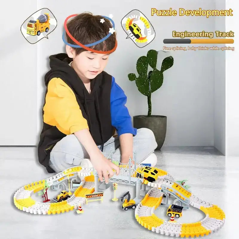 Electric toy track car wholesale children educational changeable track Nexellus