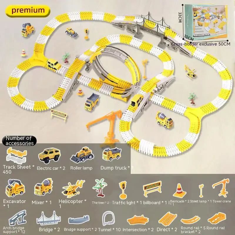 Electric toy track car wholesale children educational changeable track Nexellus